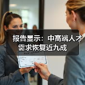 报告显示:中高端人才需求恢复近九成(图1) 报告显示:中高端人才需求恢复近九成(图1)