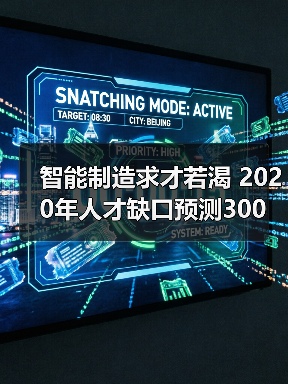 智能制造求才若渴 2020年人才缺口预测300万人(图2) 智能制造求才若渴 2020年人才缺口预测300万人(图2)