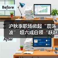 沪秋季职场掀起“震荡波” 超六成白领“跃跃欲试”(图1) 沪秋季职场掀起“震荡波” 超六成白领“跃跃欲试”(图1)