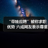 “带娃应聘”被称求职优势 六成网友表示尊重大学生生（图3）