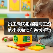 员工隐瞒犯罪期间工资该不该返还?案例解析(图4) 员工隐瞒犯罪期间工资该不该返还?案例解析(图4)