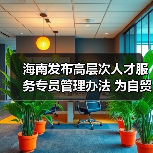 海南发布高层次人才服务专员管理办法 为自贸港建设集(图2) 海南发布高层次人才服务专员管理办法 为自贸港建设集(图2)