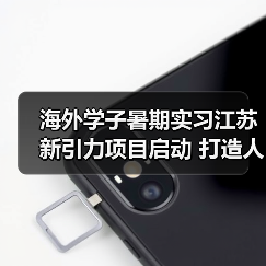 海外学子暑期实习江苏新引力项目启动 打造人才集聚新高地(图3) 海外学子暑期实习江苏新引力项目启动 打造人才集聚新高地(图3)