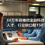 60万年薪难招金融科技人才,行业缺口超150万(图1) 60万年薪难招金融科技人才,行业缺口超150万(图1)
