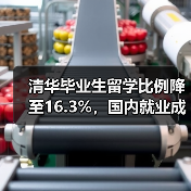 清华毕业生留学比例降至16.3%,国内就业成主流(图2) 清华毕业生留学比例降至16.3%,国内就业成主流(图2)