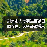 荆州市人才引进面试圆满收官，534名硕博人才参与角逐（图1）