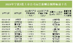 2023宁波A股高管薪酬领跑浙江：电力设备与汽车赛道涨势强，部分企业增薪显著亦有下滑(图4)