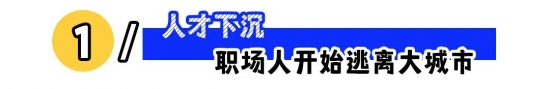 逃离大城市回乡再就业：下沉趋势下的职业自洽选择(图1)