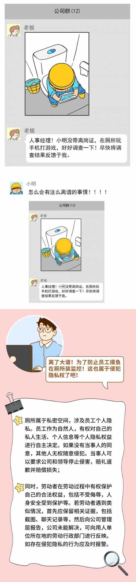 公司谈话偷拍视频违法吗？职场隐私权边界与维权指南(图5)